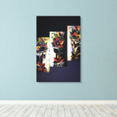 Toile Les dames aux couleurs (Insitu (Plancher de Bois))