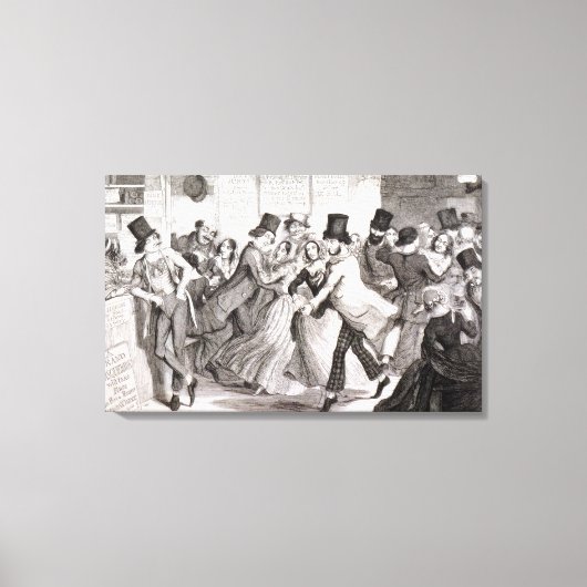 Toile Les Dancing Rooms, plaque 3 de 'The Drunkard's Chi (Recto)