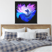 Toile Les dauphins au clair de lune (Insitu(Chambre))