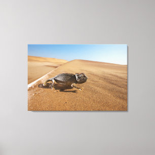 Toile Les déserts Namaqua Chameleon dans le désert