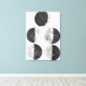 Toile Les dessins de Galileo des phases de la lune (Insitu (Plancher de Bois))