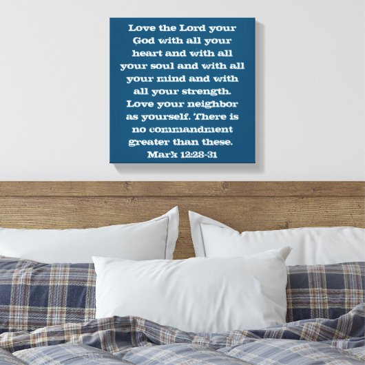 Toile Les deux plus grands commandements (Insitu(Chambre))