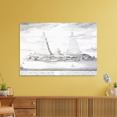 Toile Les Deux Pyramides de Moeris (Insitu(Salon))