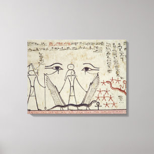Toile Les deux yeux mystiques, de la tombe de