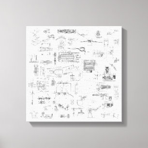 Toile Les diagrammes de brevet de vue éclatée ont éti