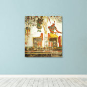 Toile Les Dieux Osiris et Atum, de la Tombe de (Insitu (Plancher de Bois))