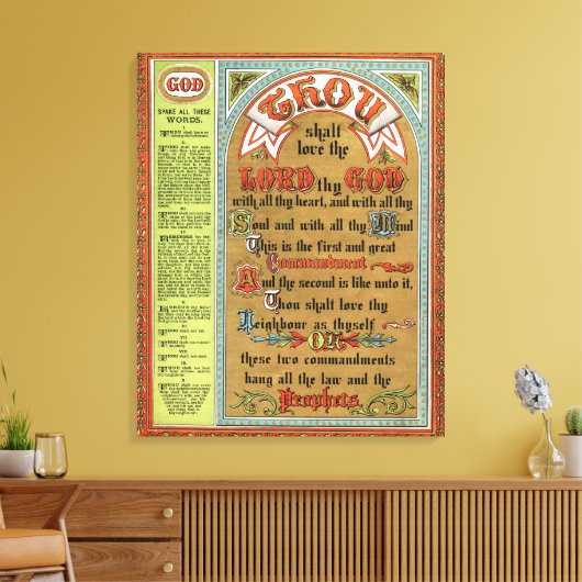 Toile Les dix commandements (Insitu(Salon))