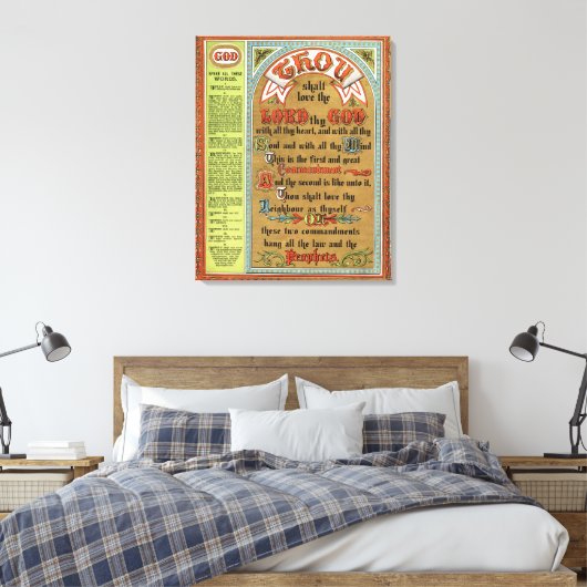 Toile Les dix commandements (Insitu(Chambre))