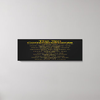 Toile Les dix commandements 01