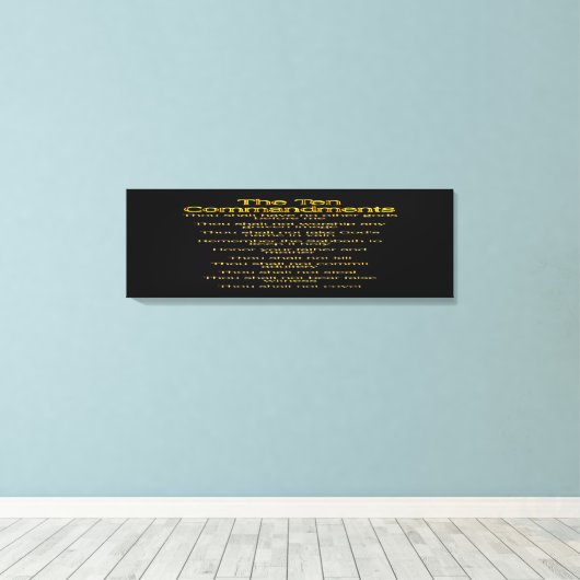 Toile Les dix commandements 01 (Insitu (Plancher de Bois))