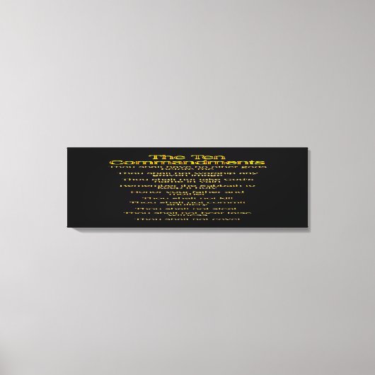 Toile Les dix commandements 01 (Recto)