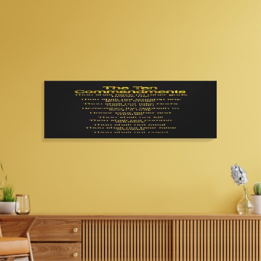 Toile Les dix commandements 01 (Insitu(Salon))