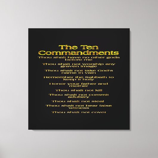 Toile Les dix commandements 01 (Recto)