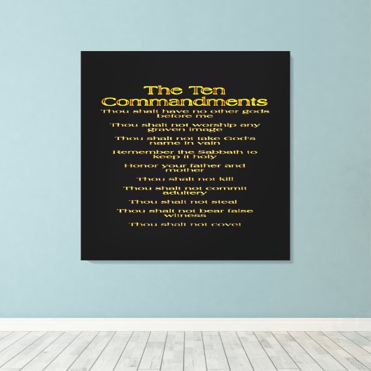 Toile Les dix commandements 01 (Insitu (Plancher de Bois))