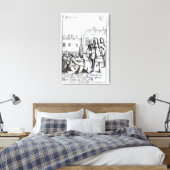 Toile Les domestiques de Taunton Kneeling avant le duc d (Insitu(Chambre))