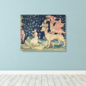 Toile Les dragons vommentant les grenouilles (Insitu (Plancher de Bois))