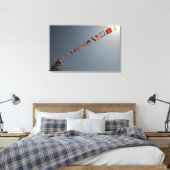 Toile Les drapeaux survolent le pont de l'USS Iwo Jima (Insitu(Chambre))
