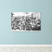 Toile Les embouteillages à Paris (Insitu (Plancher de Bois))