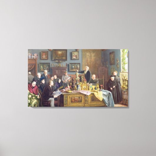 Toile Les enchères, 1910 (Recto)