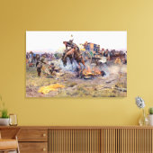 Toile Les ennuis d'un camp de Cook par Charles M. Russel (Insitu(Salon))