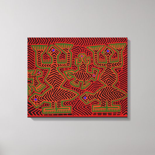 Toile Les esprits de Shaman indien de Kuna (Recto)