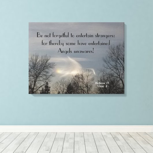 TOILE LES ÉTRANGERS PEUVENT ÊTRE ANGELS CANVAS IMPRIMER (Insitu (Plancher de Bois))