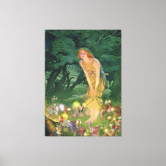 Toile Les fées au clair de lune (Recto)