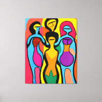 Les femmes dans l'art métissant Brut et psychédéli
