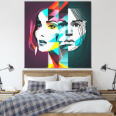Toile Les femmes face (Insitu(Chambre))