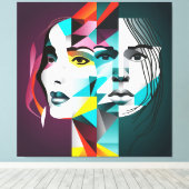 Toile Les femmes face (Insitu (Plancher de Bois))
