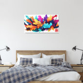 Toile Les Feuilles furieux (Insitu(Chambre))