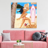 TOILE LES FILLES DE SURFER PRENNENT LE POUVOIR (Insitu(Salon))