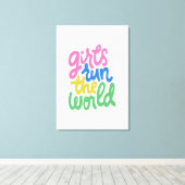 Toile Les Filles Dirigent Le Monde (Insitu (Plancher de Bois))