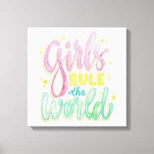 Toile Les filles gouvernent le monde
