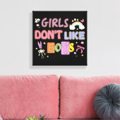 Toile Les filles n'aiment pas les garçons (Insitu(Salon))