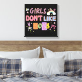 Toile Les filles n'aiment pas les garçons (Insitu(Chambre))