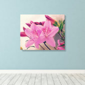 Toile Les fleurs d'Azalea (Insitu (Plancher de Bois))