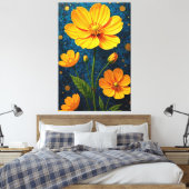 Toile Les fleurs dorées (Insitu(Chambre))