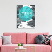 Toile Les fleuves | L'aventure est dehors Citation (Insitu(Salon))