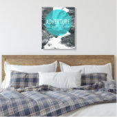 Toile Les fleuves | L'aventure est dehors Citation (Insitu(Chambre))