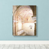 Toile Les fresques carolingiennes dans la crypte intérie (Insitu (Plancher de Bois))