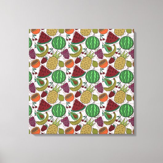 Toile Les Fruits sautés | Fruit surface pattern 25 (Recto)
