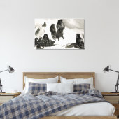 Toile Les Fuegiens vont commercer en zapallos (Insitu(Chambre))