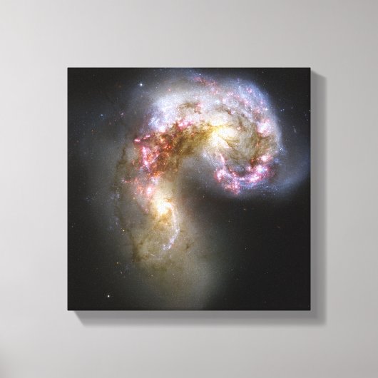 Toile Les galaxies d'Antennes (Recto)