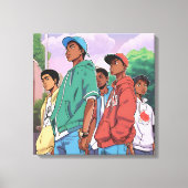 Toile Les garçons aux hommes (Recto)