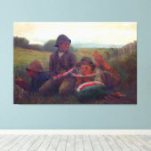 Toile Les garçons de pastèque - Homer Winslow (Insitu (Plancher de Bois))