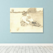 TOILE LES GARÇONS NEGRO (Insitu (Plancher de Bois))