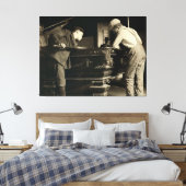 Toile Les garçons se joignent pour le classement à la ta (Insitu(Chambre))