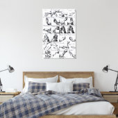 Toile Les gestes pour miming John Bulwer 'Chrilogia (Insitu(Chambre))