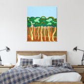 Toile Les gommiers et le ciel bleu australien (Insitu(Chambre))